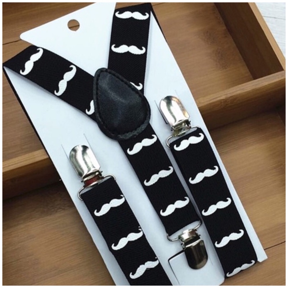 Kids Mustache Suspenders